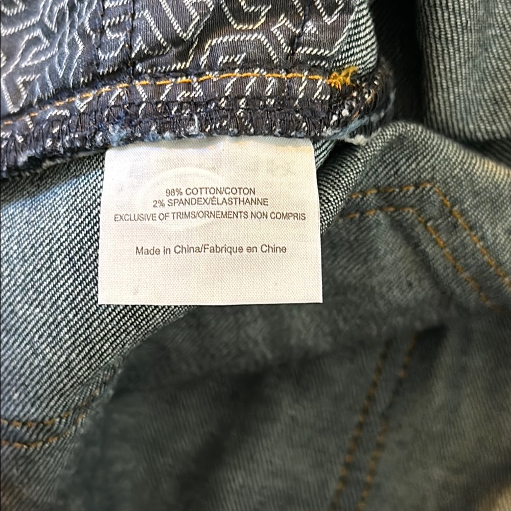 Tory Burch Blue Boot Cut Jeans with Gold Accents - Picture 9 of 10